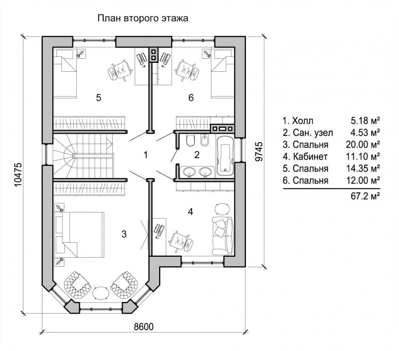 Планы одноэтажных домов с гаражом