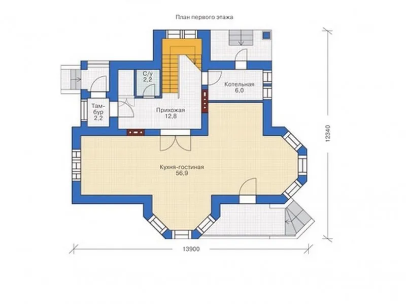 План дома с размерами