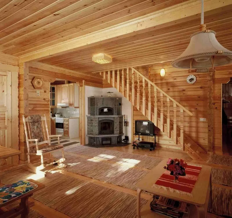 Интерьеры деревянных домов