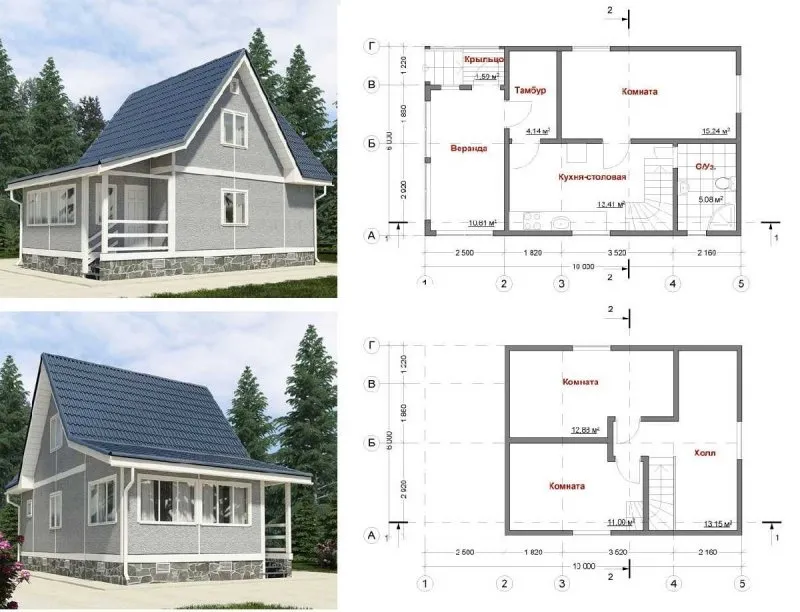 Типовые проекты дачных домов