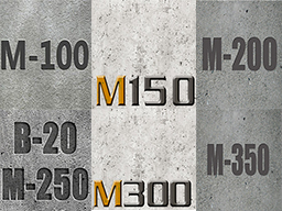 Бетон М250, М300, М350 - свойства, характеристики и применение
