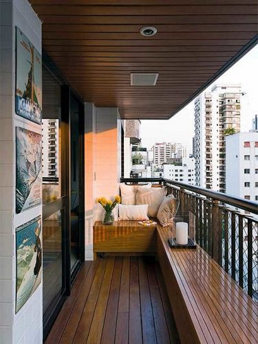 Отделка балкона и лоджии внутри, дизайн интерьера