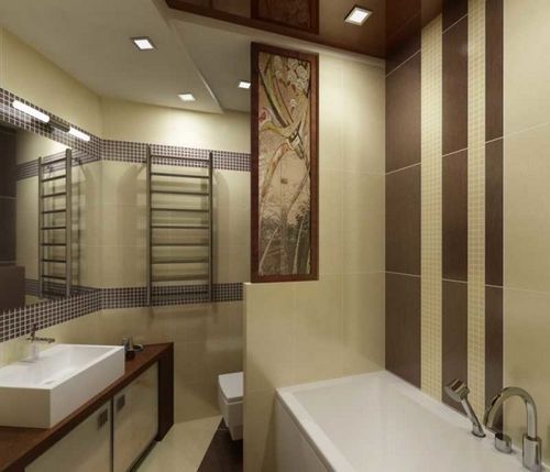 Отделка ванной комнаты плиткой: фото-варианты, технология 