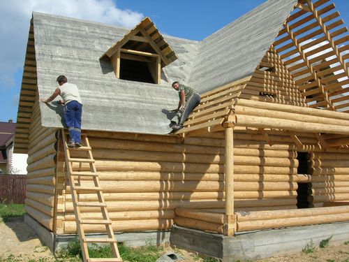 Строительство крыши деревянных домов