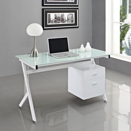 Белые письменные столы (53 фото): большой глянцевый угловой стол с ящиками, мебель с надстройкой, современный дизайн