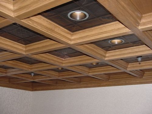 Деревянный подвесной потолок - особенности, фото вариантов