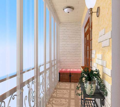 Дизайн балкона: красивый интерьер лоджии в восточном стиле