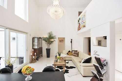 Дизайн квартиры с низкими и высокими потолками: комната, кухня, коридор
