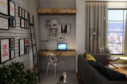 Гостиная с рабочим местом (57 фото): выделение зоны кабинета, правильное зонирование одной комнаты, примеры дизайна интерьера