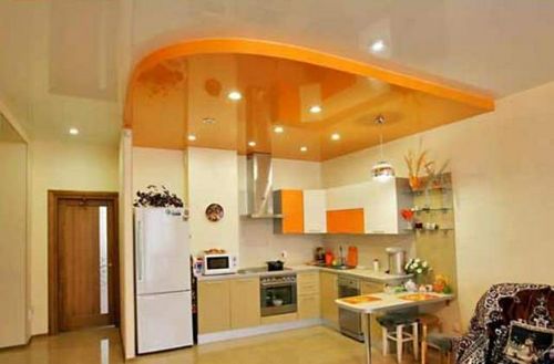 Как красиво сделать потолок на кухне?
