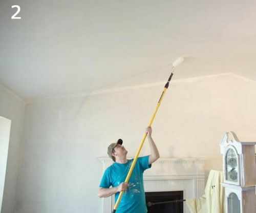Как правильно валиком красить потолок: выбираем инструмент » Потолки-Лайф.ру - всё о потолках на одном сайте!