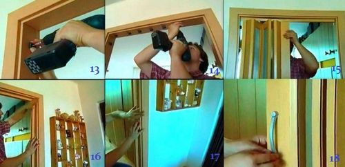 Как установить дверь гармошку своими руками: пошаговая инструкция