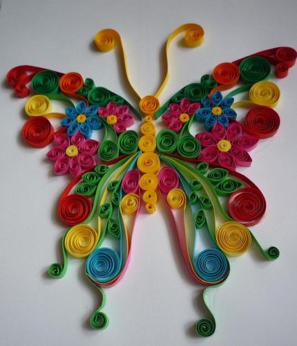Квиллинг панно: цветы и техника страны мастеров, картины от Татьяны Передерий, фото колибри на стену сделать