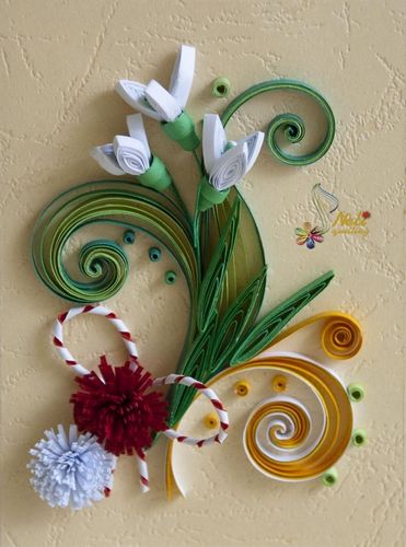 Квиллинг панно: цветы и техника страны мастеров, картины от Татьяны Передерий, фото колибри на стену сделать