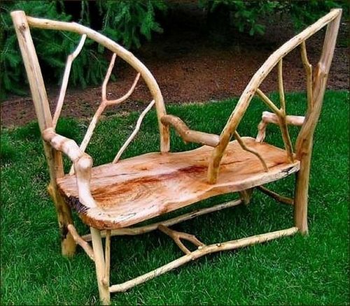 Мебель садовая из дерева + фото
