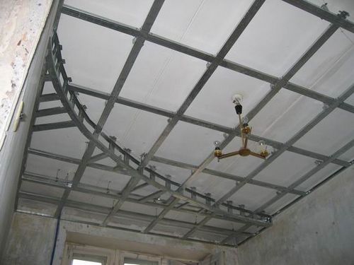 Монтаж двухуровневого потолка из гипсокартона: последовательность работ