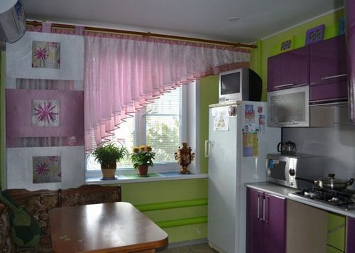 Подбираем кухонные шторы, красивые идеи для кухни 