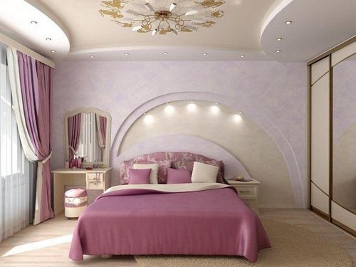 Потолки из гипсокартона фото для спальни: двухуровневые подвесные потолки, красивый дизайн, натяжные с подсветкой