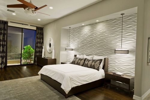 Потолки из гипсокартона в спальне: дизайн, фото