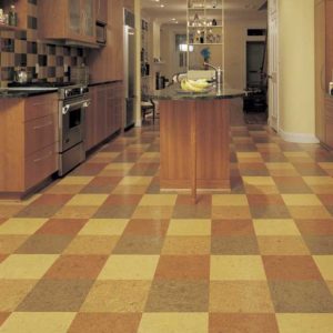 Пробковый пол на кухне - выбор и уклдака покрытия