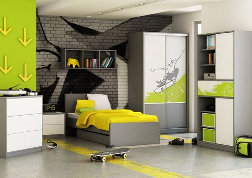 Спальня для мальчика-подростка (59 фото): дизайн интерьера со спальным местом  для одного и для двух мальчиков