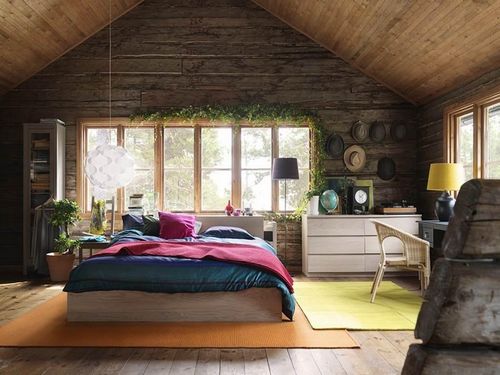 Спальня на даче: дизайн и фото, спальные места руками, интерьер маленького дома, модульные спальни