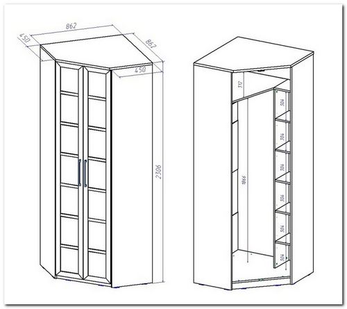 Угловые шкафы своими руками (34 фото): чертежи и размеры, как самому сделать качественную мебель, как рассчитать и составить схему