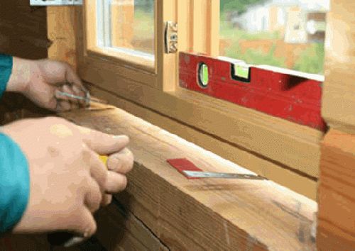 Установка деревянных окон — последовательность работ
