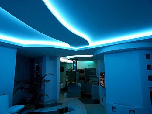 Визуальное увеличение высоты потолка: основные способы, варианты освещения и нюансы