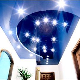Встраиваемые светильники для натяжных потолков светодиодные своими руками: видео и фото инструкция