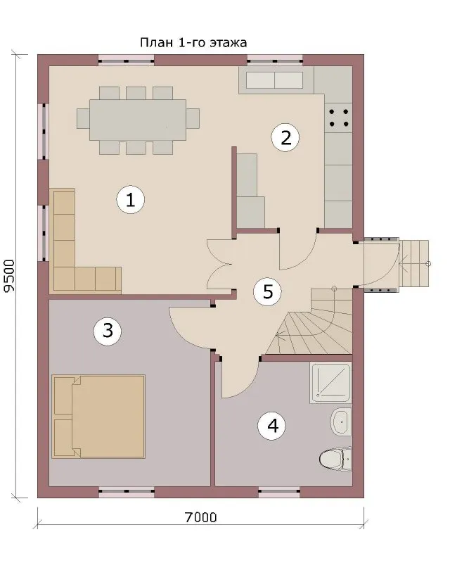 Деревянный дом план