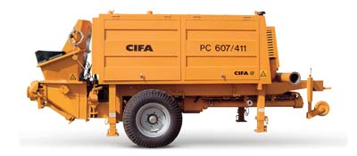 CIFA имеет широкий модельный ряд стационарных бетононасосов