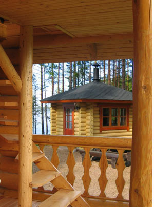 Все элементы деревянного дома обработаны антисептика и пропитка для древесины