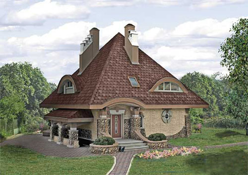 Пример двухэтажного дома
