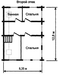 Рис. 10в. Планировка второго этажа