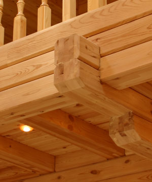 Соединение деталей деревянного дома