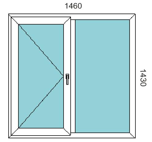 Размеры пластикового окна