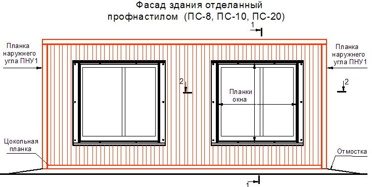 Вентилируемый фасад из профлиста технологическая карта