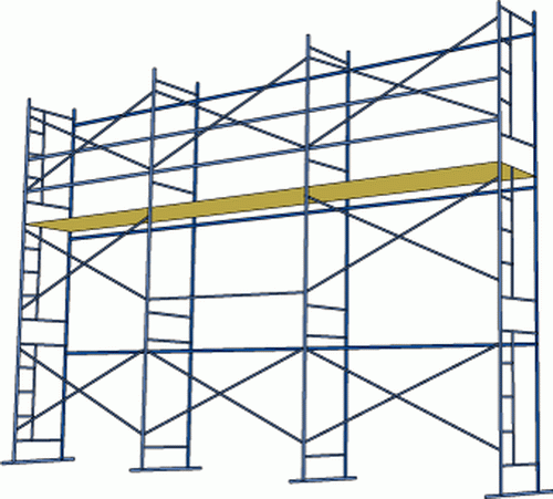 Хомутовые строительные леса