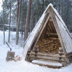 Дровяник своими руками: как сделать возле дома, на даче, фото