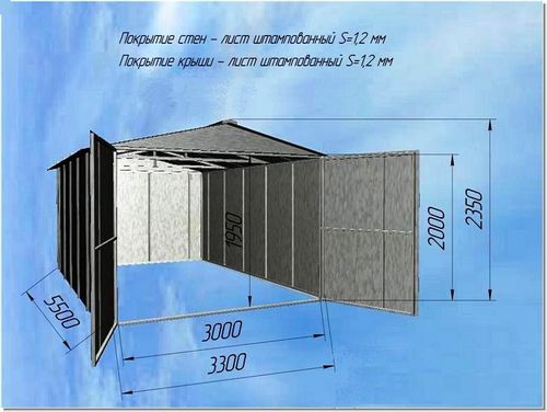 Гараж из металлопрофиля своими руками - инструкция!