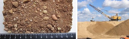 Плотность строительного песка кг/м3, таблица