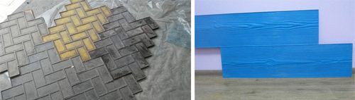 Штампы для бетона: технология создания штампованной формы, цена за штуку и комплект