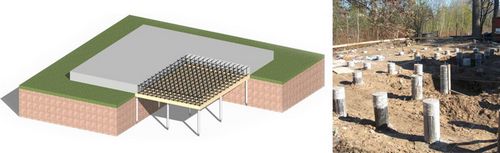 Свайно-плитный фундамент: технология возведения своими руками, схема и чертежи