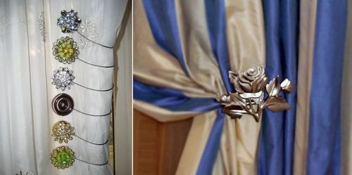 Аксессуары для штор (38 фото): декорирование штор на завязках, декор, подвязки и украшения