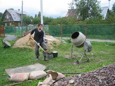 Бетонный пол в гараже своими руками