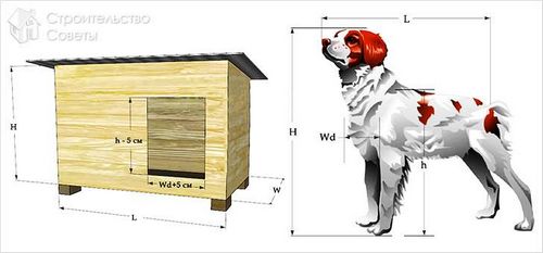 Будка для собаки своими руками - размеры, чертежи, схемы, фото