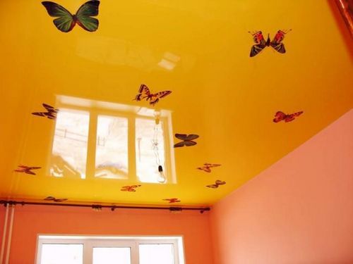Декоративные виниловые наклейки на натяжной потолок - просто и креативно