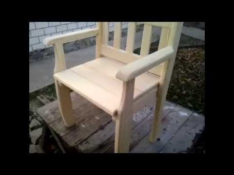 Деревянное кресло своими руками: фото, видео инструкция