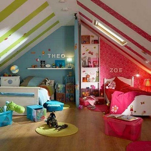 Дизайн потолков в детской комнате